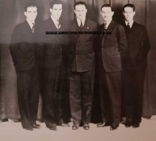 Herman Othersen 2nd left with his brothers.